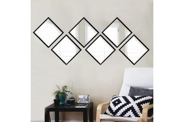 Sarata Spegel - Silver/Svart - Inredning - Spegel - Väggspegel