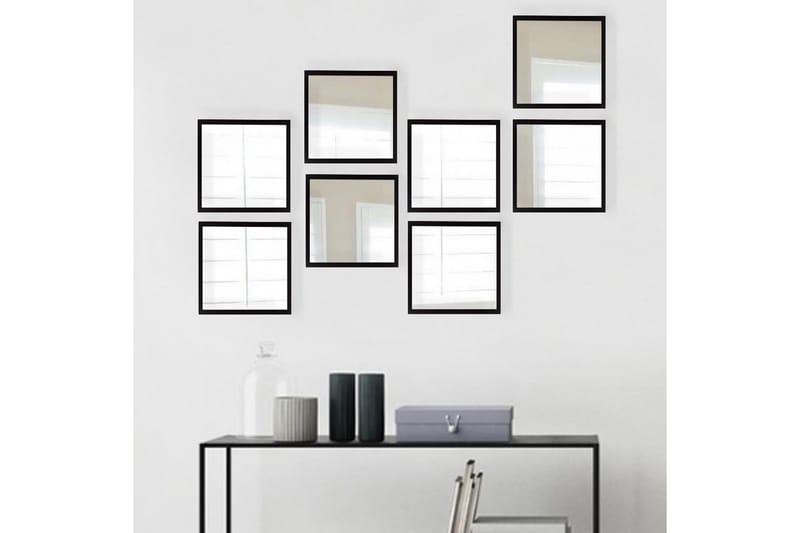 Sarata Spegel, Silver/Svart