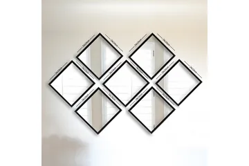 Sarata Spegel - Silver/Svart - Inredning - Spegel - Väggspegel