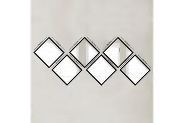 Sarata Spegel - Silver/Svart - Inredning - Spegel - Väggspegel