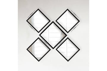 Sarata Spegel - Silver/Svart - Inredning - Spegel - Väggspegel