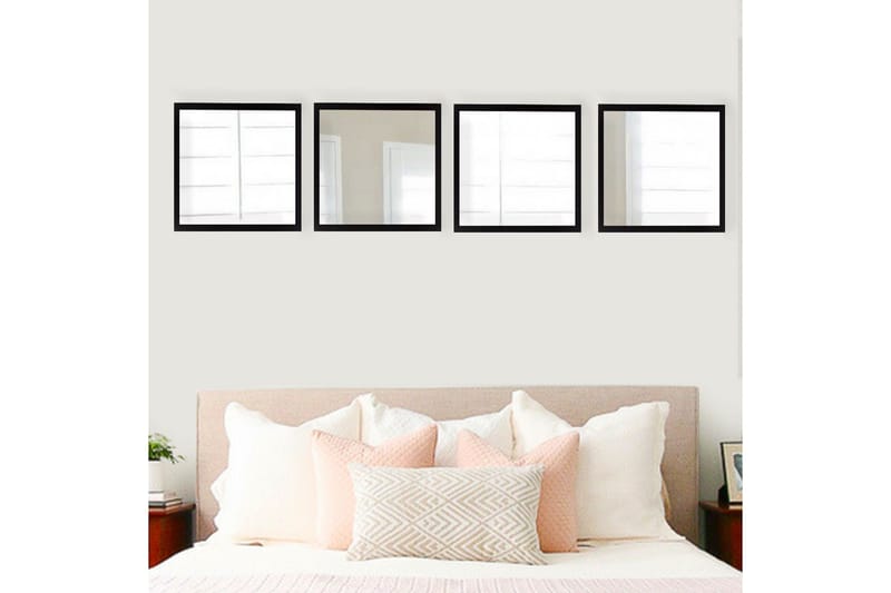 Sarata Spegel - Silver/Svart - Inredning - Spegel - Väggspegel