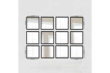 Sarata Spegel - Silver/Svart - Inredning - Spegel - Väggspegel