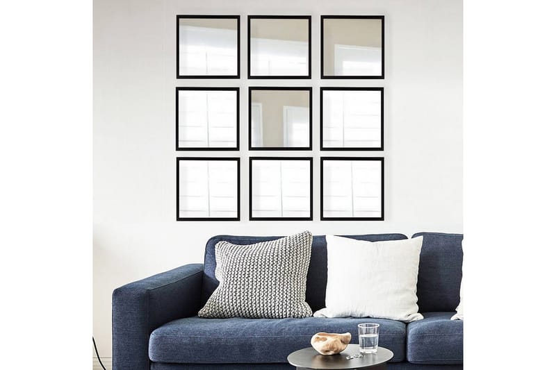 Sarata Spegel - Silver/Svart - Inredning - Spegel - Väggspegel