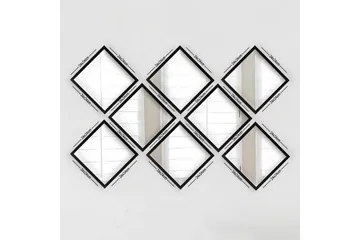 Sarata Spegel - Silver/Svart - Inredning - Spegel - Väggspegel