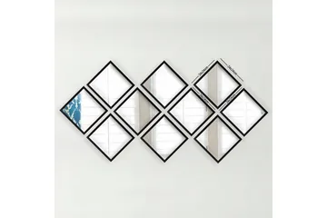 Sarata Spegel - Silver/Svart - Inredning - Spegel - Väggspegel