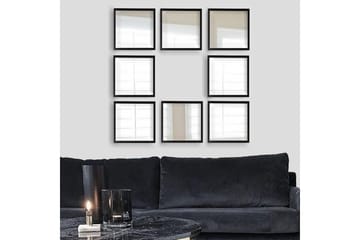 Sarata Spegel - Silver/Svart - Inredning - Spegel - Väggspegel