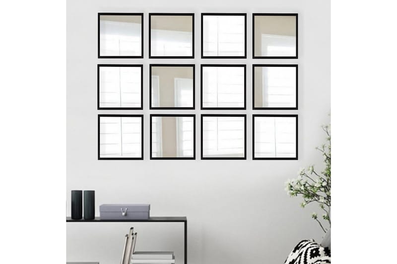 Sarata Spegel - Silver/Svart - Inredning - Spegel - Väggspegel