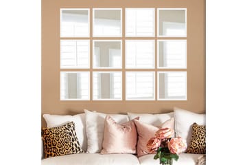 Sarata Spegel - Vit/Silver - Inredning - Spegel - Väggspegel