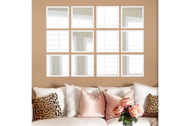 Sarata Spegel - Vit/Silver - Inredning - Spegel - Väggspegel