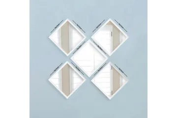 Sarata Spegel - Vit/Silver - Inredning - Spegel - Väggspegel