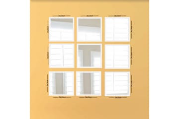 Sarata Spegel - Vit/Silver - Inredning - Spegel - Väggspegel