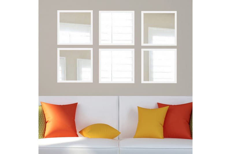 Sarata Spegel - Vit/Silver - Inredning - Spegel - Väggspegel