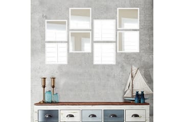 Sarata Spegel - Vit/Silver - Inredning - Spegel - Väggspegel