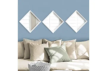 Sarata Spegel - Vit/Silver - Inredning - Spegel - Väggspegel