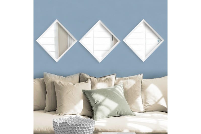 Sarata Spegel - Vit/Silver - Inredning - Spegel - Väggspegel