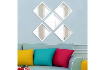 Sarata Spegel - Vit/Silver - Inredning - Spegel - Väggspegel