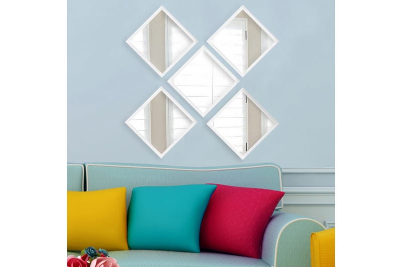 Sarata Spegel - Vit/Silver - Inredning - Spegel - Väggspegel