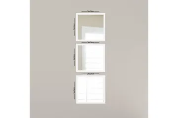 Sarata Spegel - Vit/Silver - Inredning - Spegel - Väggspegel