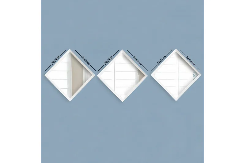 Sarata Spegel, Vit/Silver