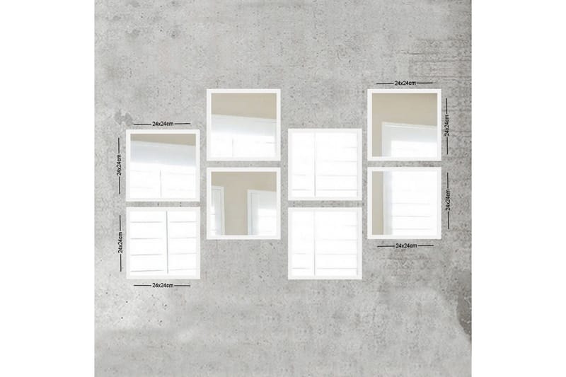 Sarata Spegel, Vit/Silver