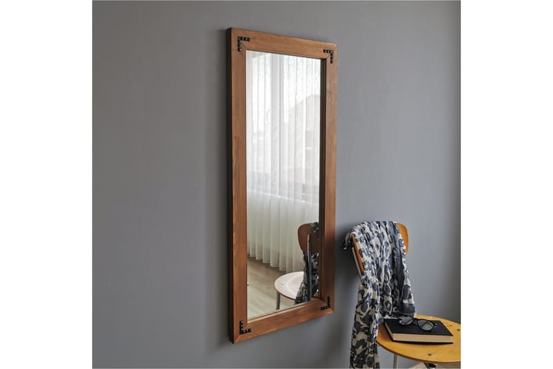 Shakeil Dekorationsspegel 50 cm - Valnöt - Inredning - Spegel - Väggspegel