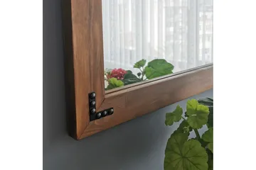 Shakeil Dekorationsspegel 50 cm - Valnöt - Inredning - Spegel - Väggspegel