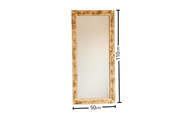 Sheritha Dekorationsspegel 50 cm - Valnöt - Inredning - Spegel - Väggspegel