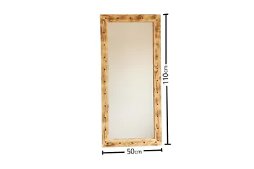 Sheritha Dekorationsspegel 50 cm - Valnöt - Inredning - Spegel - Väggspegel