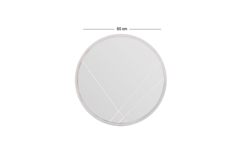 Smooth Spegel 60 cm Rund - Vit - Inredning - Spegel - Väggspegel