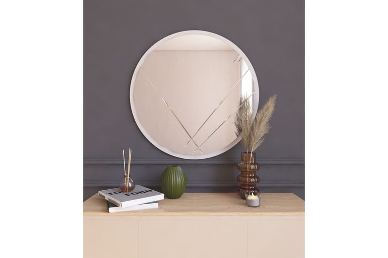 Smooth Spegel 60 cm Rund - Vit - Inredning - Spegel - Väggspegel