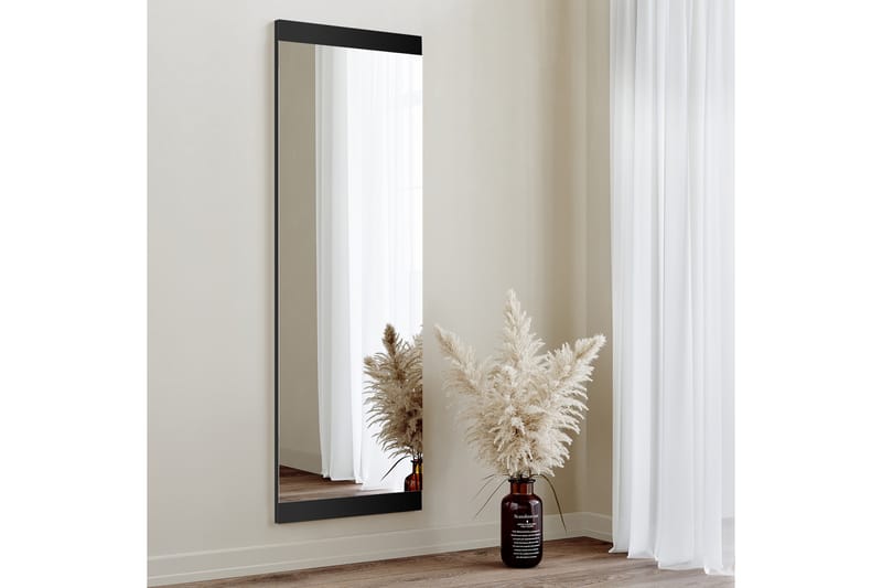 Spegel 40x120 cm - Svart - Hallspegel - Väggspegel