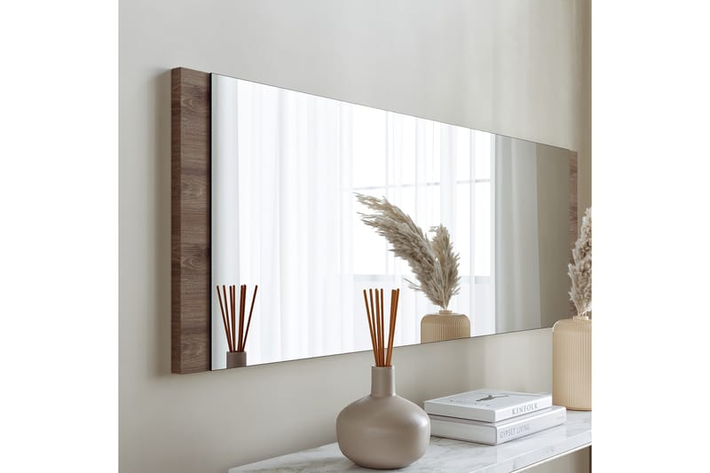 Spegel 40x120 cm - Valnöt - Inredning - Spegel - Väggspegel