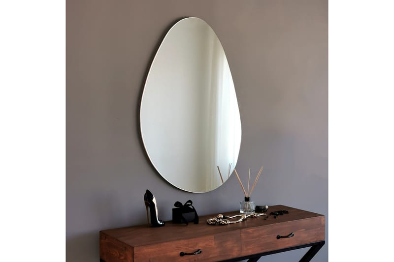 Spegel 50x76 cm - Svart - Hallspegel - Väggspegel