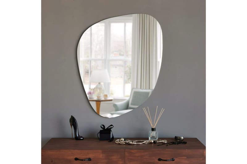 Spegel 58x75 cm - Svart - Hallspegel - Väggspegel
