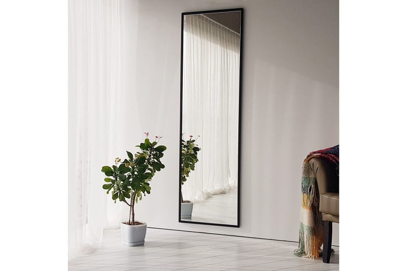 Spegel 60x50 cm - Svart - Inredning - Spegel - Väggspegel