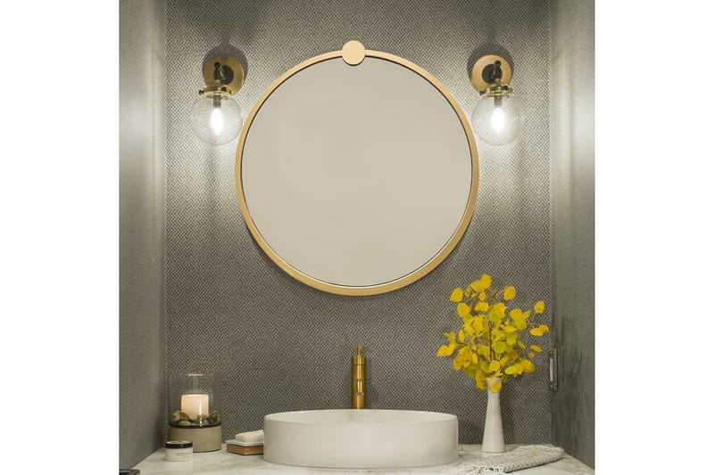 Spegel 60x60 cm - Guld - Inredning - Spegel - Väggspegel