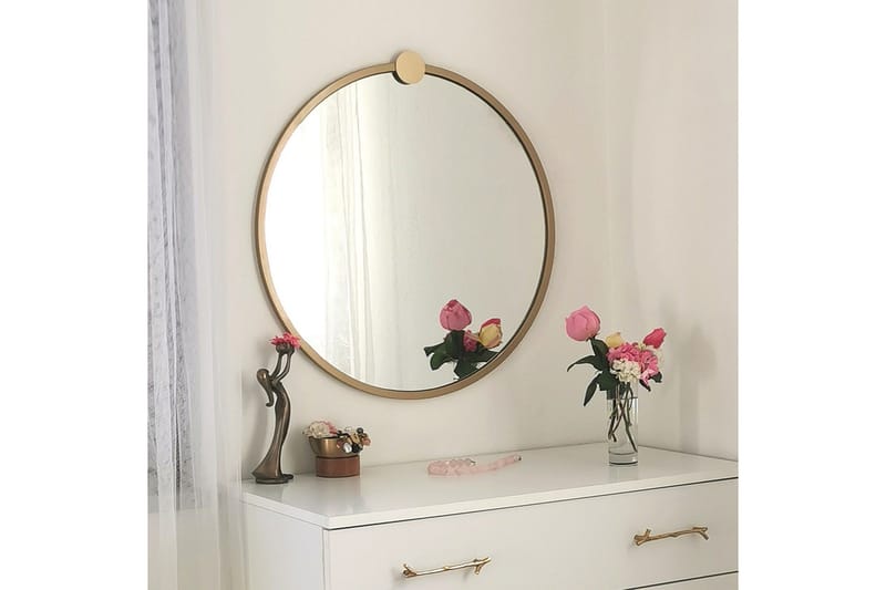 Spegel 60x60 cm - Guld - Inredning - Spegel - Väggspegel