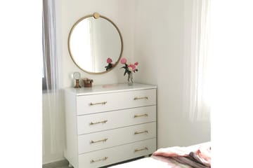 Spegel 60x60 cm - Guld - Inredning - Spegel - Väggspegel