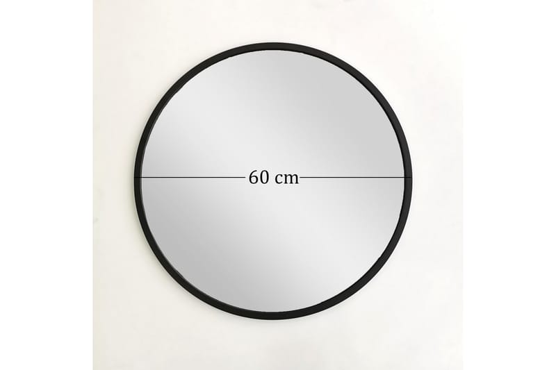 Spegel 60x60 cm - Metall/Svart - Inredning - Spegel - Väggspegel