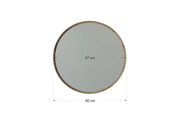 Spegel 60x60 cm - Valnöt - Inredning - Spegel - Väggspegel