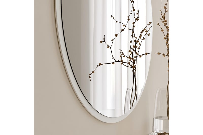 Spegel 60x60 cm - Vit - Inredning - Spegel - Väggspegel