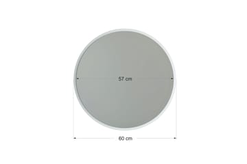 Spegel 60x60 cm - Vit - Inredning - Spegel - Väggspegel