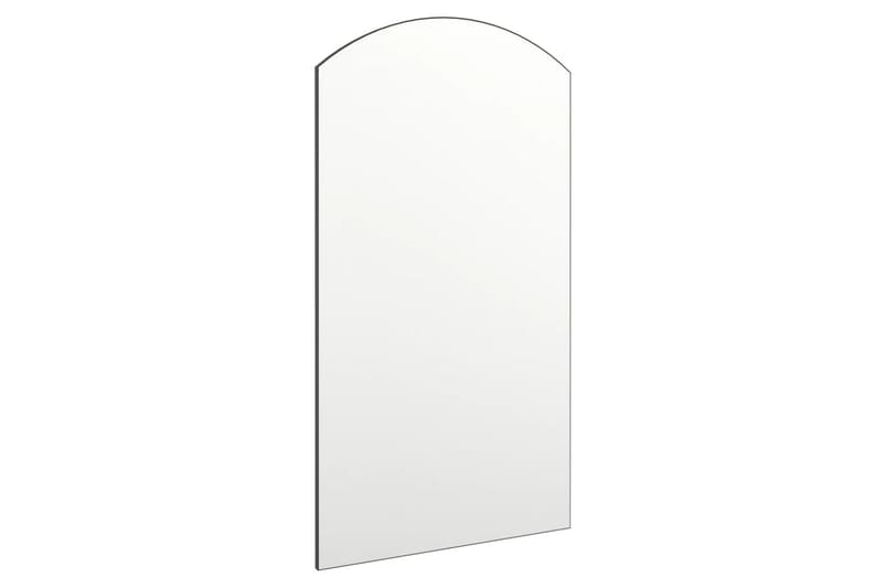 Spegel 90x45 cm glas - Vit - Hallspegel - Väggspegel