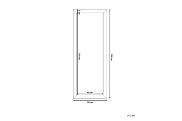 Spegel Abruzzese 50x130 cm - Guld - Inredning - Spegel - Väggspegel