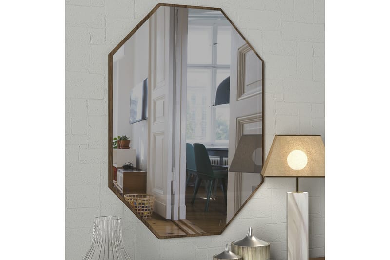 Spegel Antorion 70 cm - Valnöt - Hallspegel - Väggspegel