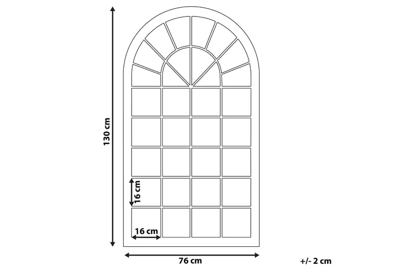 Spegel Avermes 76x130 cm - Beige - Hallspegel - Väggspegel