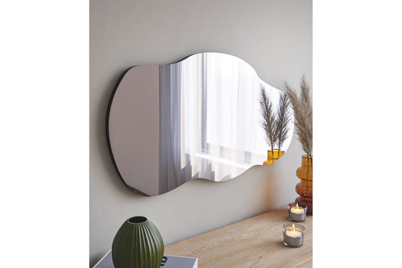 Spegel Bebe 40 cm Asymmetrisk - Svart - Hallspegel - Väggspegel