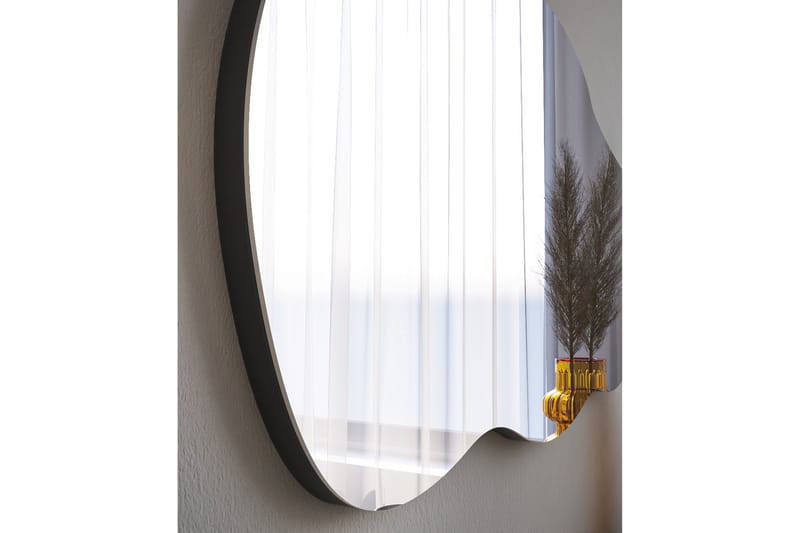 Spegel Bebe 40 cm Asymmetrisk - Svart - Hallspegel - Väggspegel