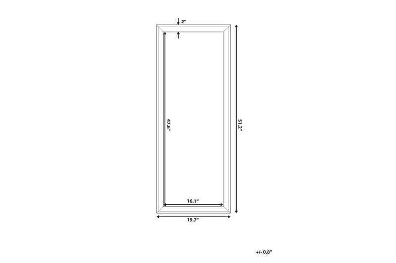 Spegel Benon 50 cm - Vit - Inredning - Spegel - Väggspegel